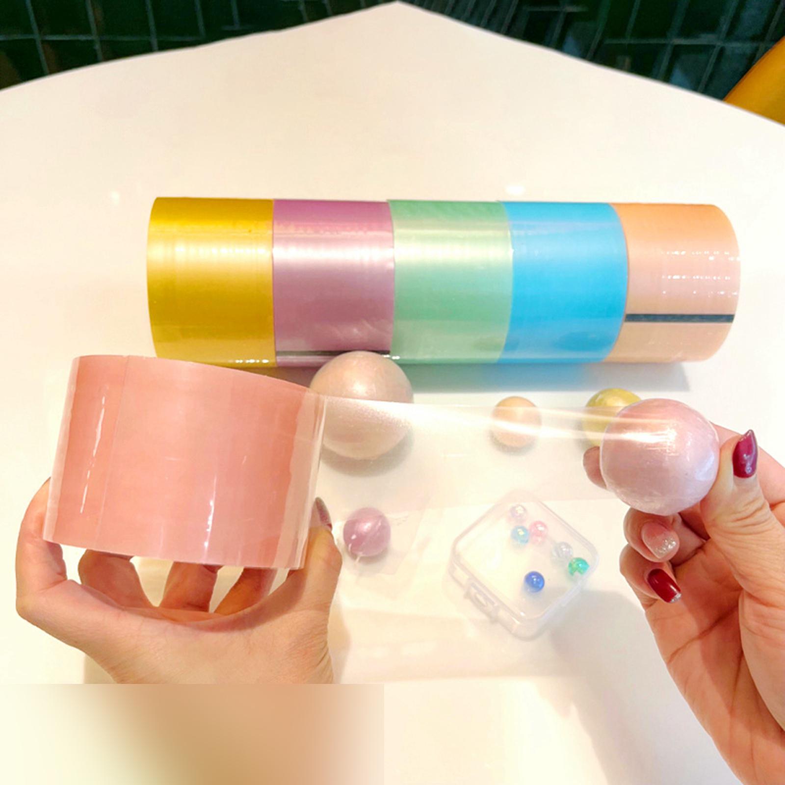 Creative Sticky Ball Rolling Tape DIY Making Ball Colored Tapes Party Game