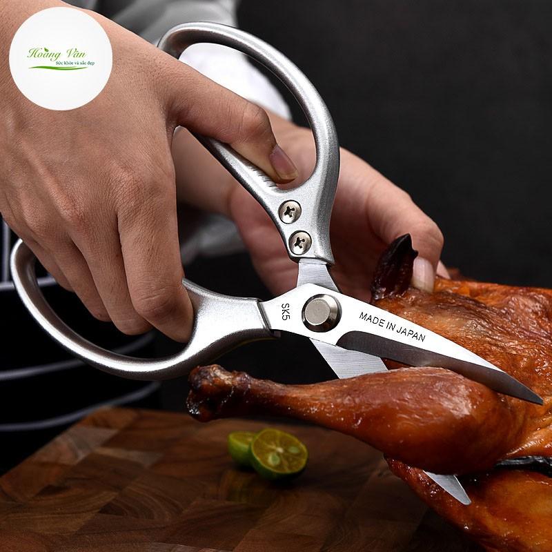 Kéo làm bếp SK5 Nhật Bản Cao Cấp - Kéo cắt thịt gà, xương, làm cá