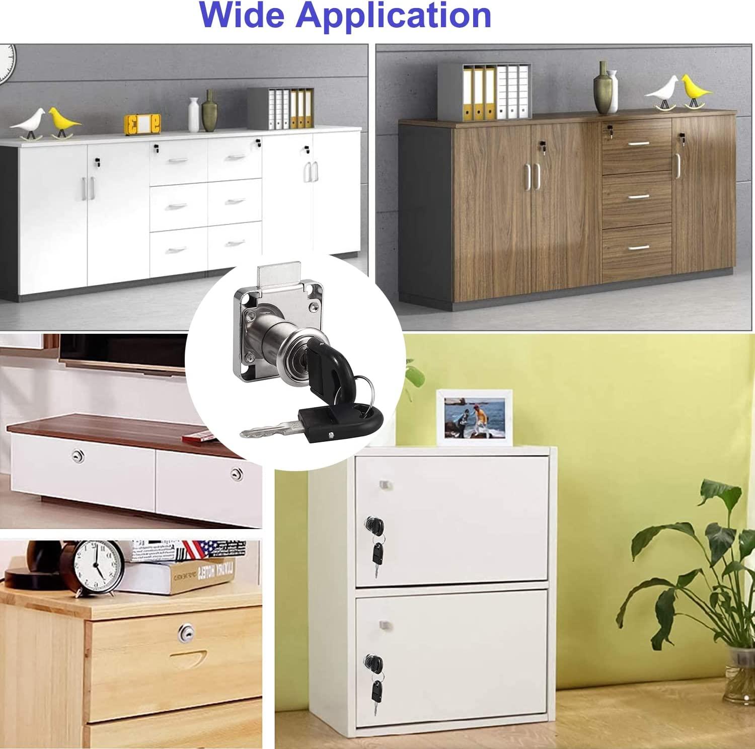 Cam Lock Khóa tủ an toàn bằng chìa khóa - Các loại khóa khác nhau dành cho tủ, hộp thư, ngăn kéo, gia đình, văn phòng