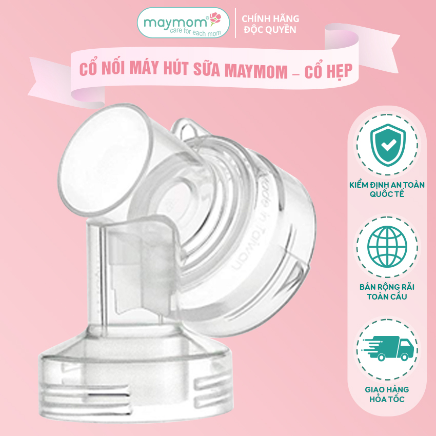 Cổ Nối Phễu Maymom Myfit Loại Cổ Hẹp, Tương Thích Phễu Hút Sữa Medela, Pumpin, Lacteck, Mini Pum, Pumpa, Silicon