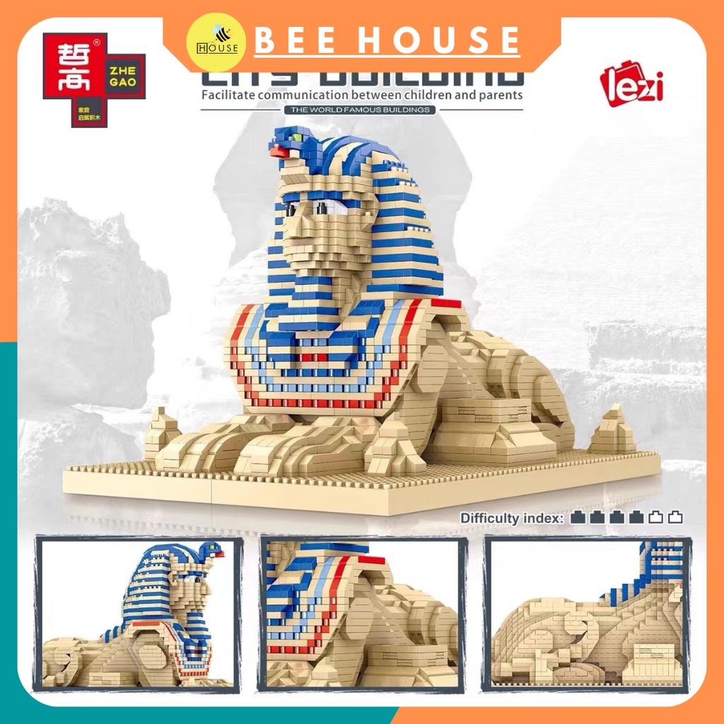 Bộ đồ chơi xếp hình lắp ráp kiến trúc city building tượng Người Nhân Sư Ai Cập nanoblock giá rẻ