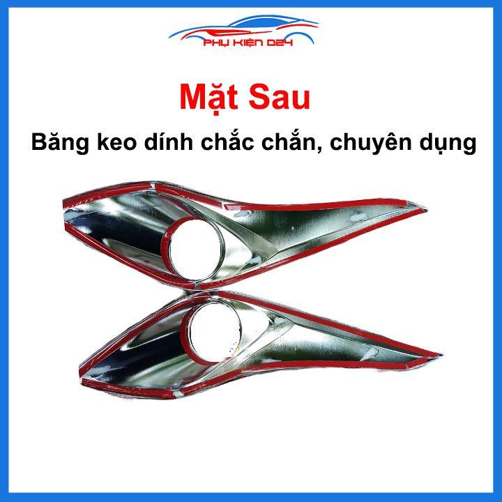Ốp viền đèn gầm trước sau xe Vios 2019-2020 mạ Crom chống trầy trang trí làm đẹp xe