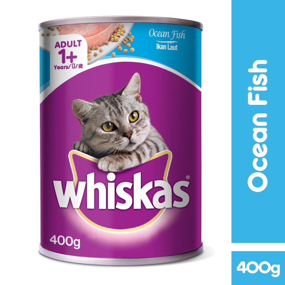 Thức ăn ướt cho mèo - PATE LON WHISKAS 400g cho mèo lớn