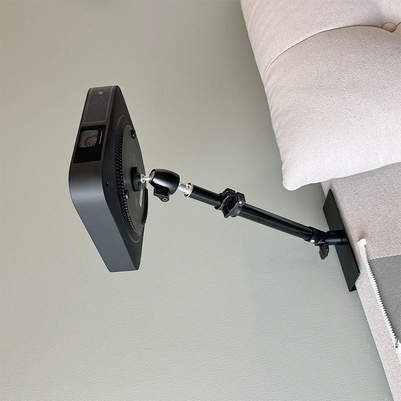 Giá đỡ máy chiếu đầu giường đặc biệt miễn phí đấm cố định kệ nhà sofa dựa vào tường khung hỗ trợ máy chiếu thu nhỏ kính thiên văn
