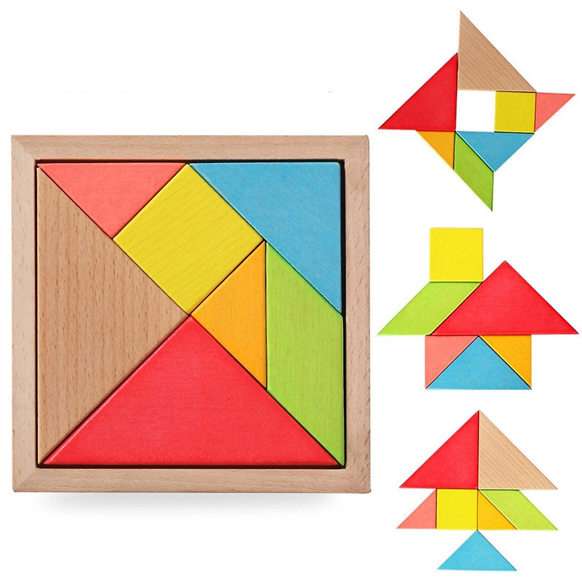 Đồ chơi gỗ Tangram 7 mảnh