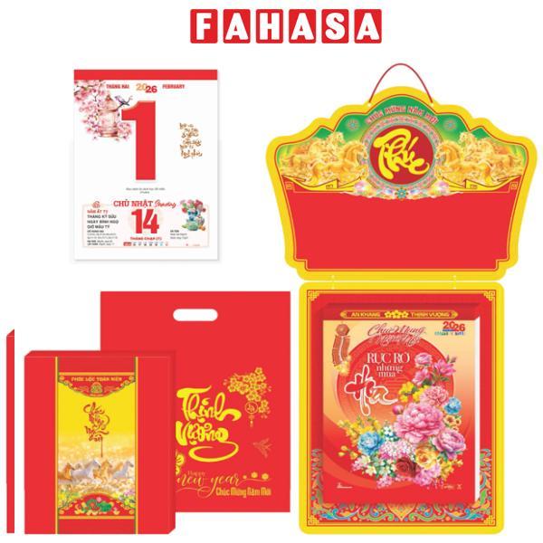 Lịch Bloc Đại Đặc Biệt - Trà & Hoa - Bảng Treo Metalize - 17 x 24 cm - TĐ34