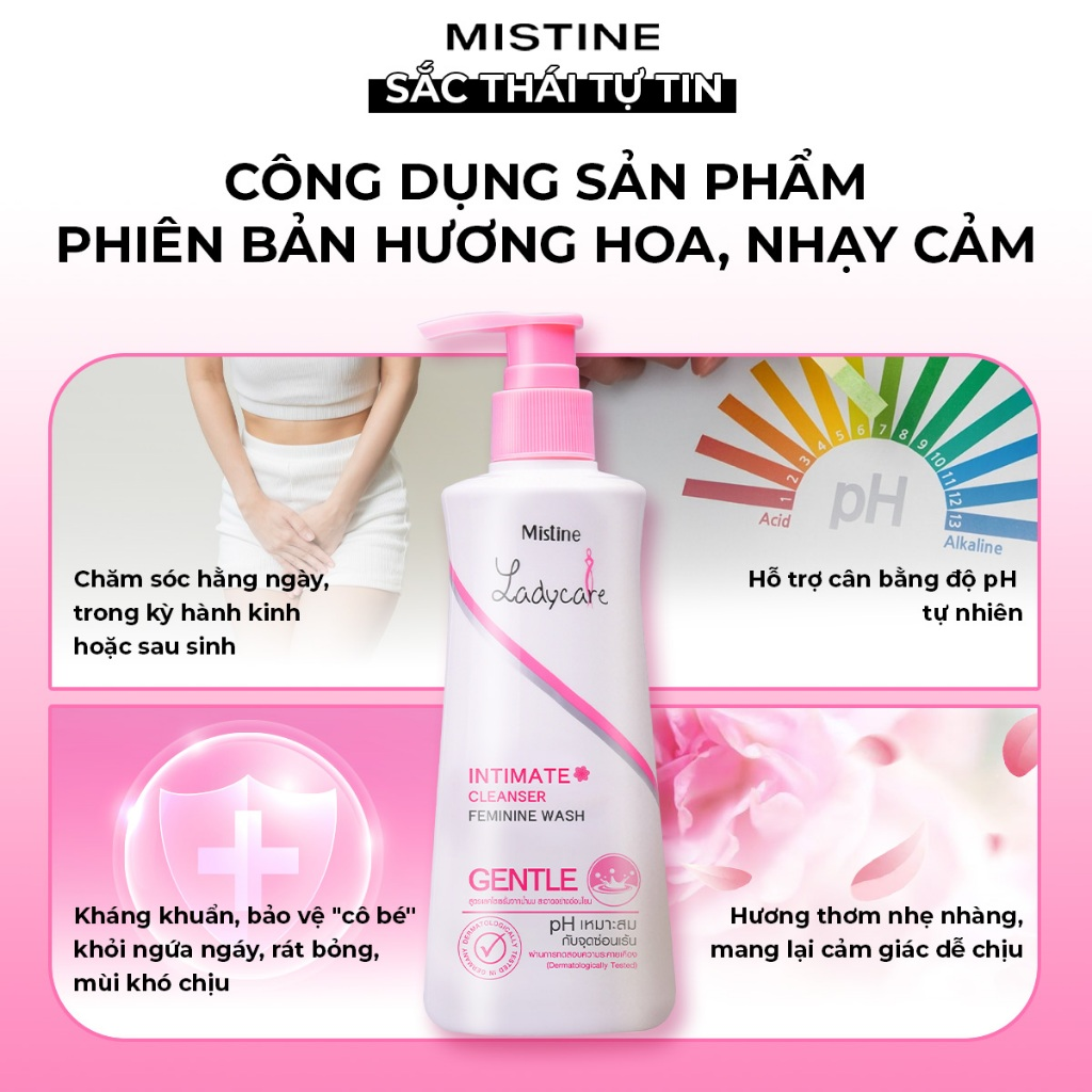 Dung dịch vệ sinh Mistine Ladycare Intimate Cleanser Cool