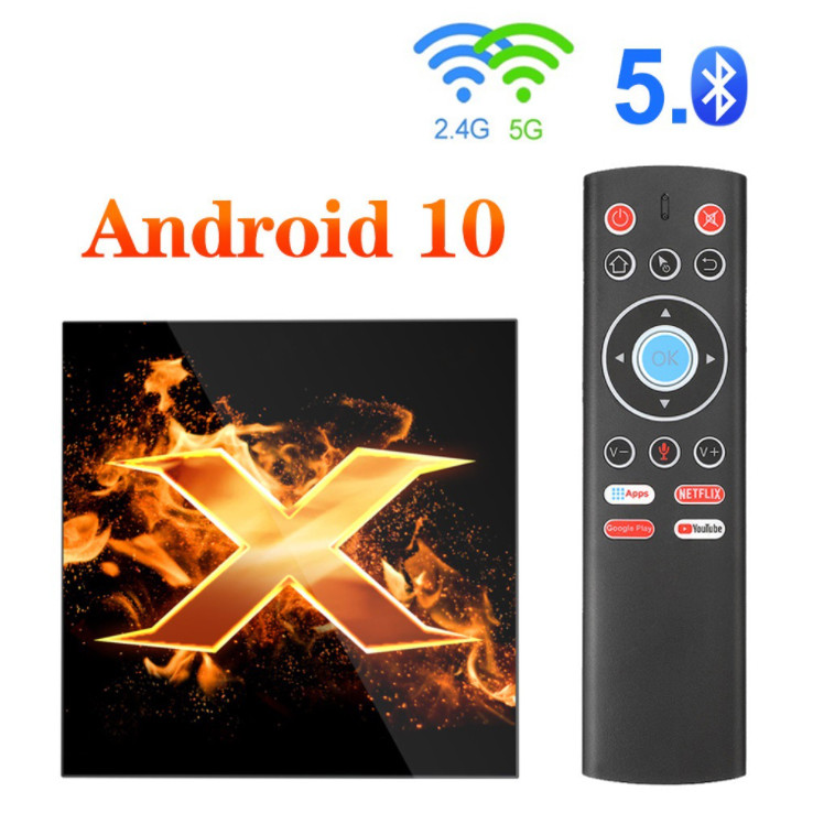 TVbox Android 10 Hỗ trợ điều khiển giọng nói và Bluetooth - Giormani Vonta X1