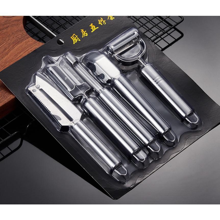 Combo 5 Dụng Cụ Nhà Bếp Inox Tiện Dụng