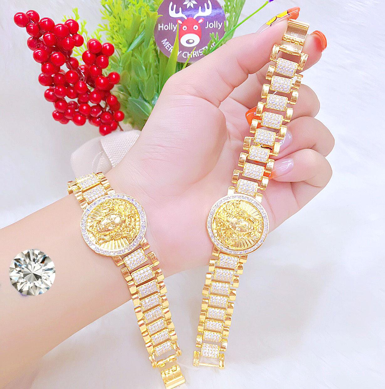 Lắc Tay Nữ Mạ Vàng 18K ( Free Size) Mẫu 152.20.11 ( 01 Vòng )