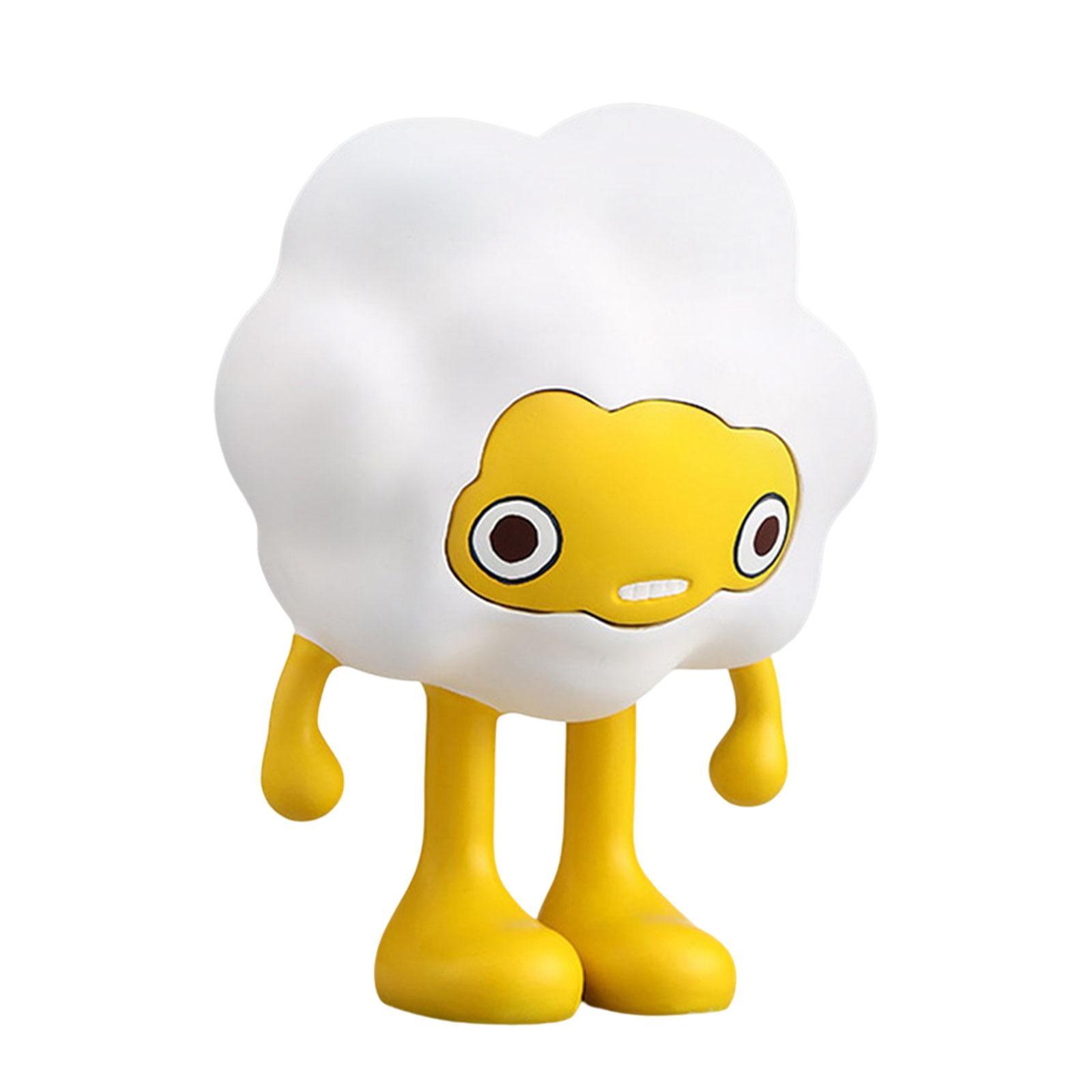 Adorable Cartoon Personifies Statue Ornament for Restaurant Entrance