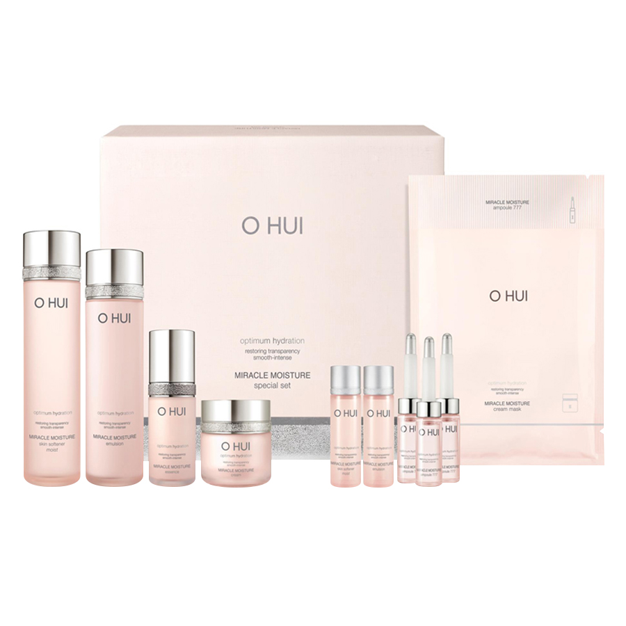 Bộ Mỹ Phẩm Dưỡng Ẩm 8 Món OHUI Miracle Moisture