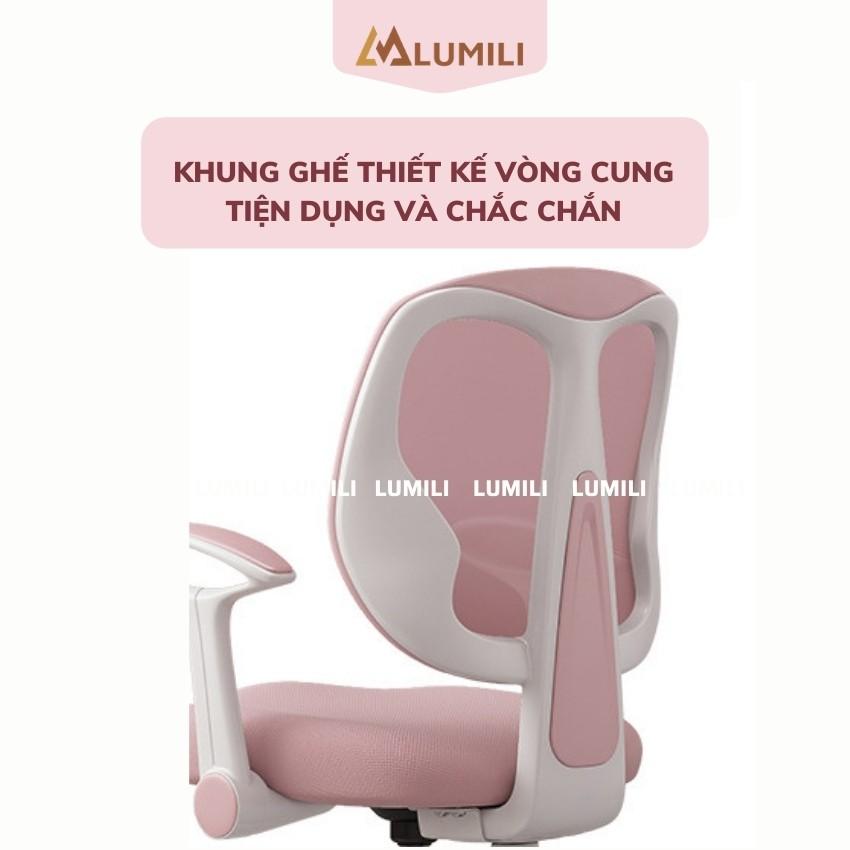 Ghế chống gù cao cấp lumili M1 ghế trẻ em nâng hạ độ cao xoay 360 độ