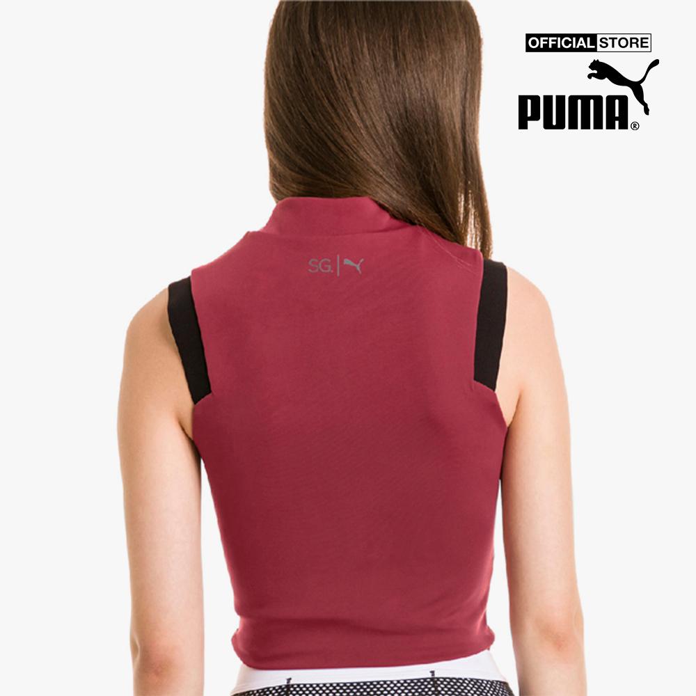 PUMA - Áo croptop nữ phối zip SG x PUMA 517907