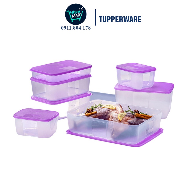 Bộ 7 Hộp Tuppeware Trữ Đông Freezermate Essential Đựng Thực Phẩm