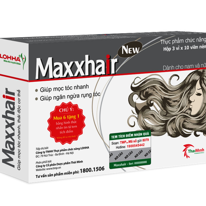 Thực Phẩm Chức Năng MAXXHAIR - Ngăn Ngừa Rụng Tóc, Kích Thích Mọc Tóc