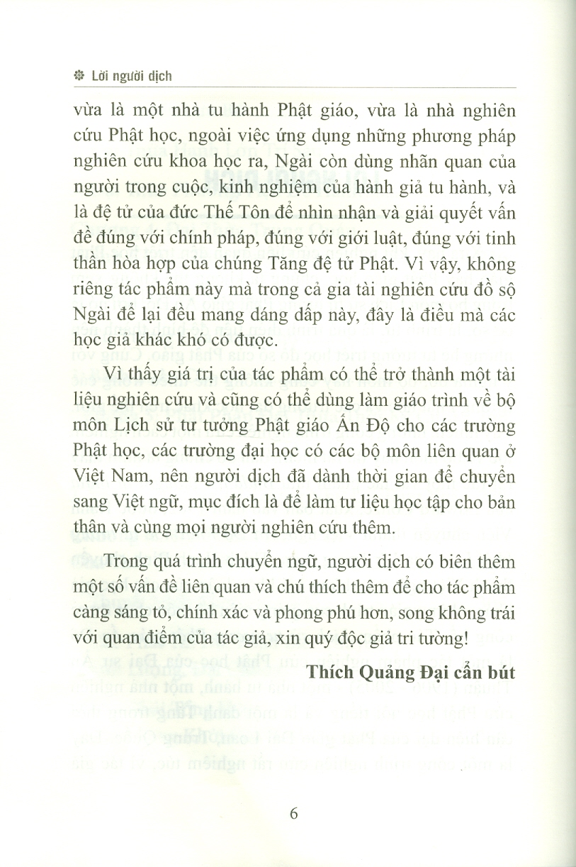 LỊCH SỬ TƯ TƯỞNG PHẬT GIÁO ẤN ĐỘ - Tập 1