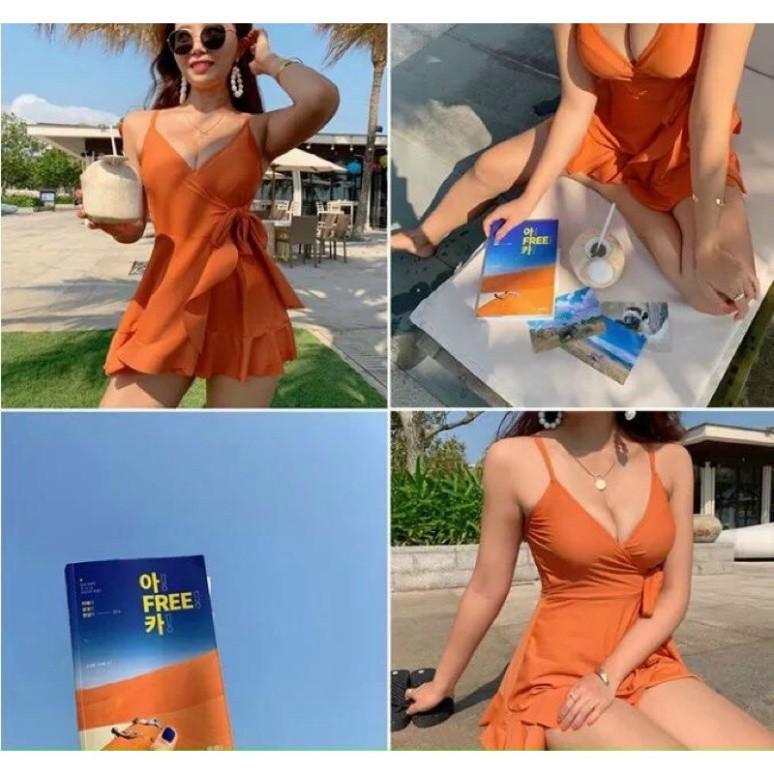 Bikini Váy Hàn Quốc bánh bèo buộc nơ xinh xắn