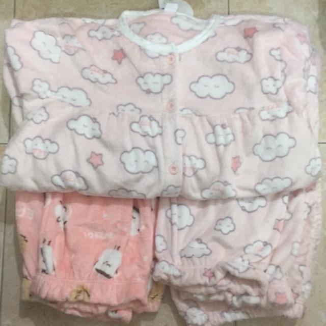 3 bộ pijama lông xuất Hàn