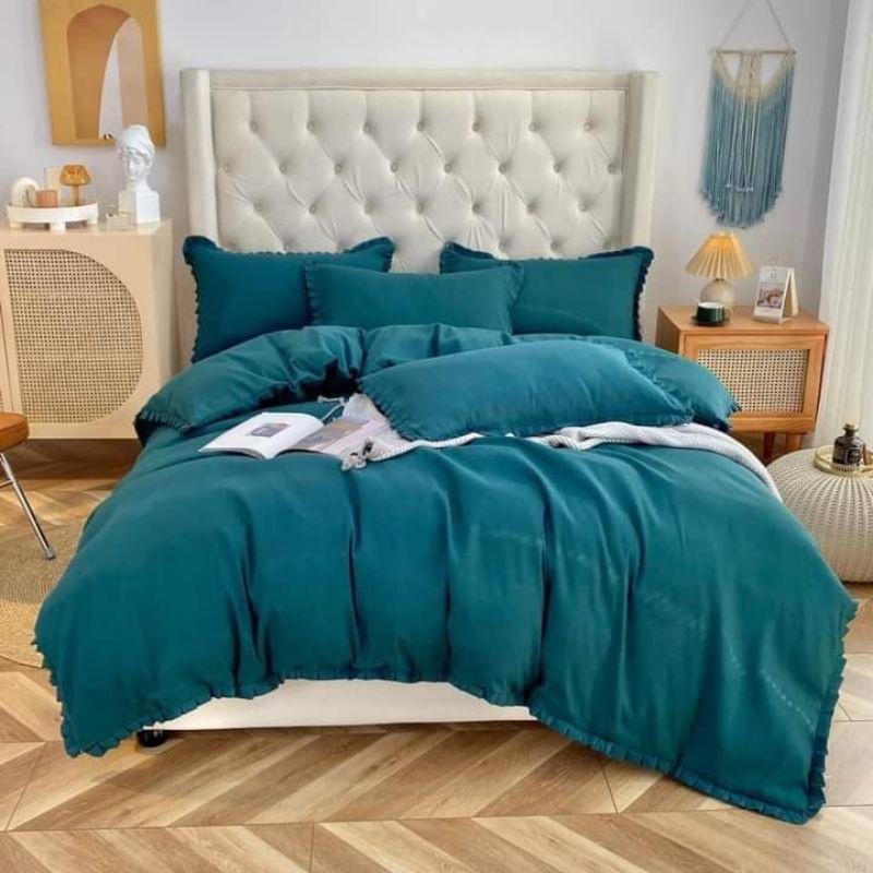 Bộ chăn ga gối tici đũi bèo