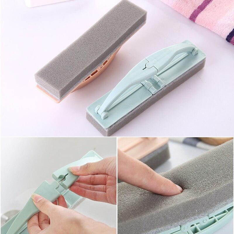 Cleaning Brush Home Folding Brush With Handle Drainage Brush Japanese Strong Decontamination Tile Glass Cleaning Sponge Brush