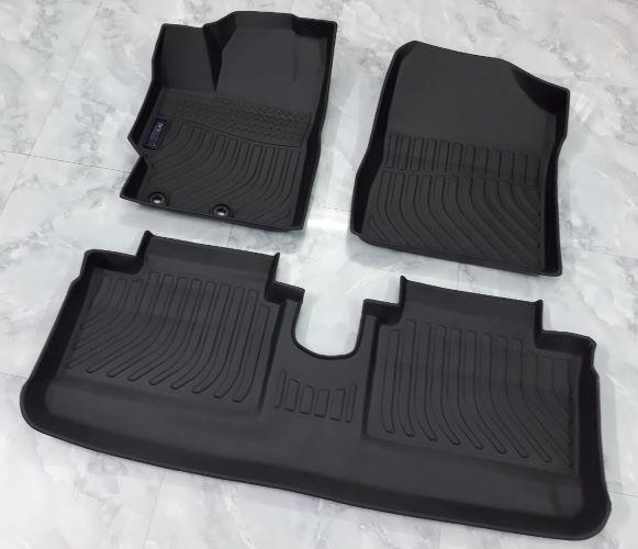 Thảm sàn cho xe Toyota Yaris 2014 - 2020 thương hiệu DCSMat, chất liệu TPE cao cấp
