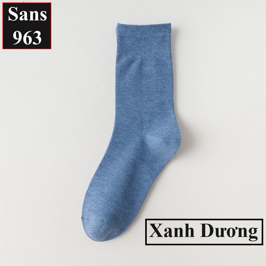 Tất vớ lười nữ trơn không cổ Sans965 hài chống tụt gót nửa bàn chân cotton mùa hè trắng đen da tím hồng cam xám xanh
