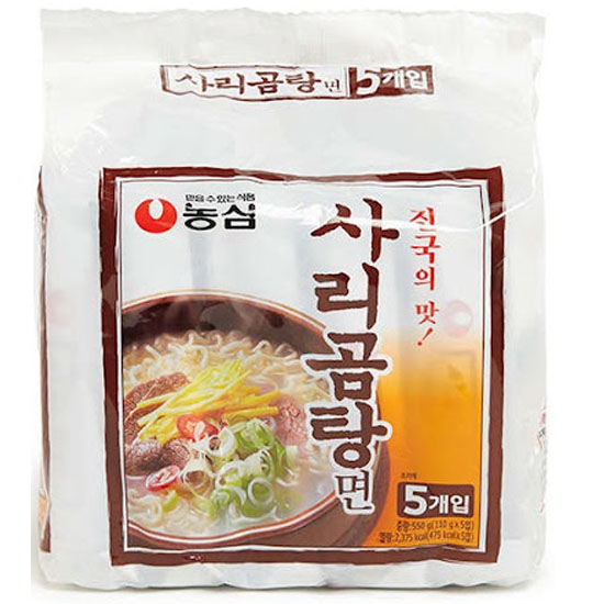 Combo 5 Gói Mỳ Bò Jinkuk Sarigom Nongshim Hàn Quốc (110 gam/ gói)