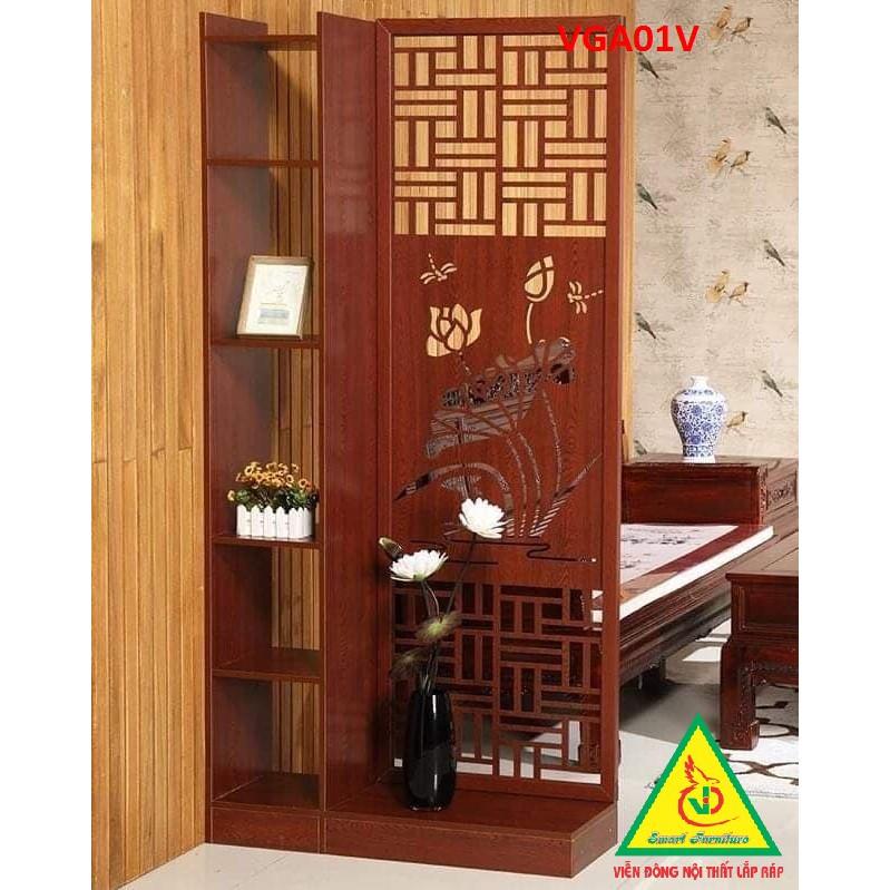 KỆ VÁCH NGĂN PHÒNG KHÁCH , NHÀ BẾP ( 1 VÁCH 1 KỆ) VGA05V