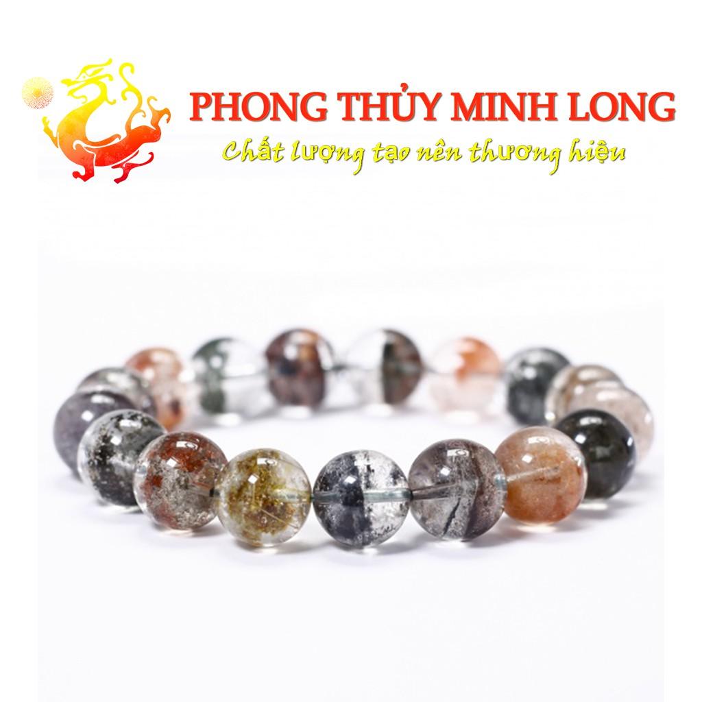 Vòng tay đá. thach anh Ưu Linh đa sắc chất lượng 5A