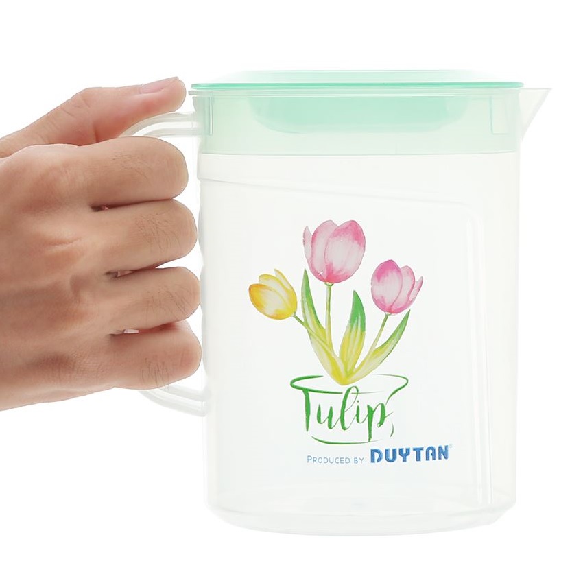 Ca Tulip nhựa Duy Tân 1 lít (14 x 10.5 x 14.2 cm) - 02959 - Giao màu ngẫu nhiên - Hàng chính hãng