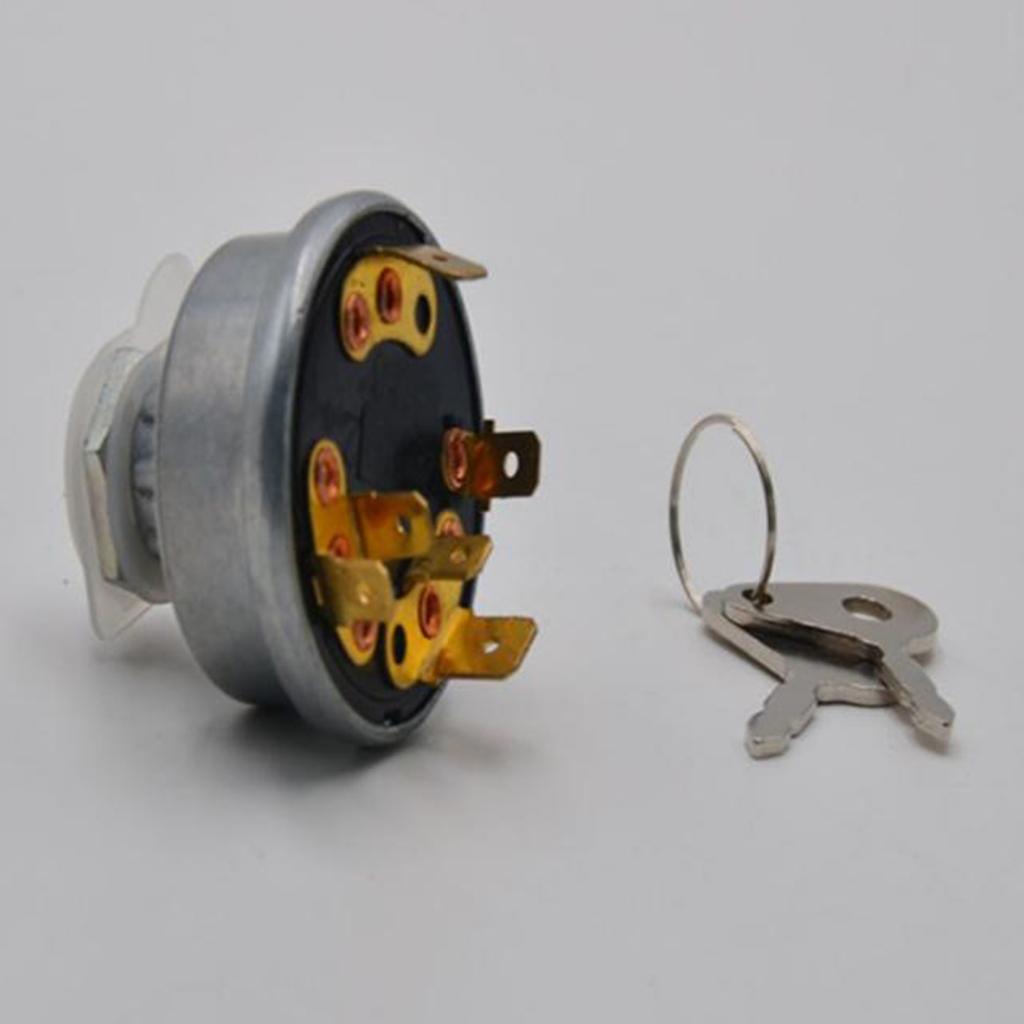 4 Position Universal Ignition Switch w/ Keys for Lucas 12/24V 128SA Tractor