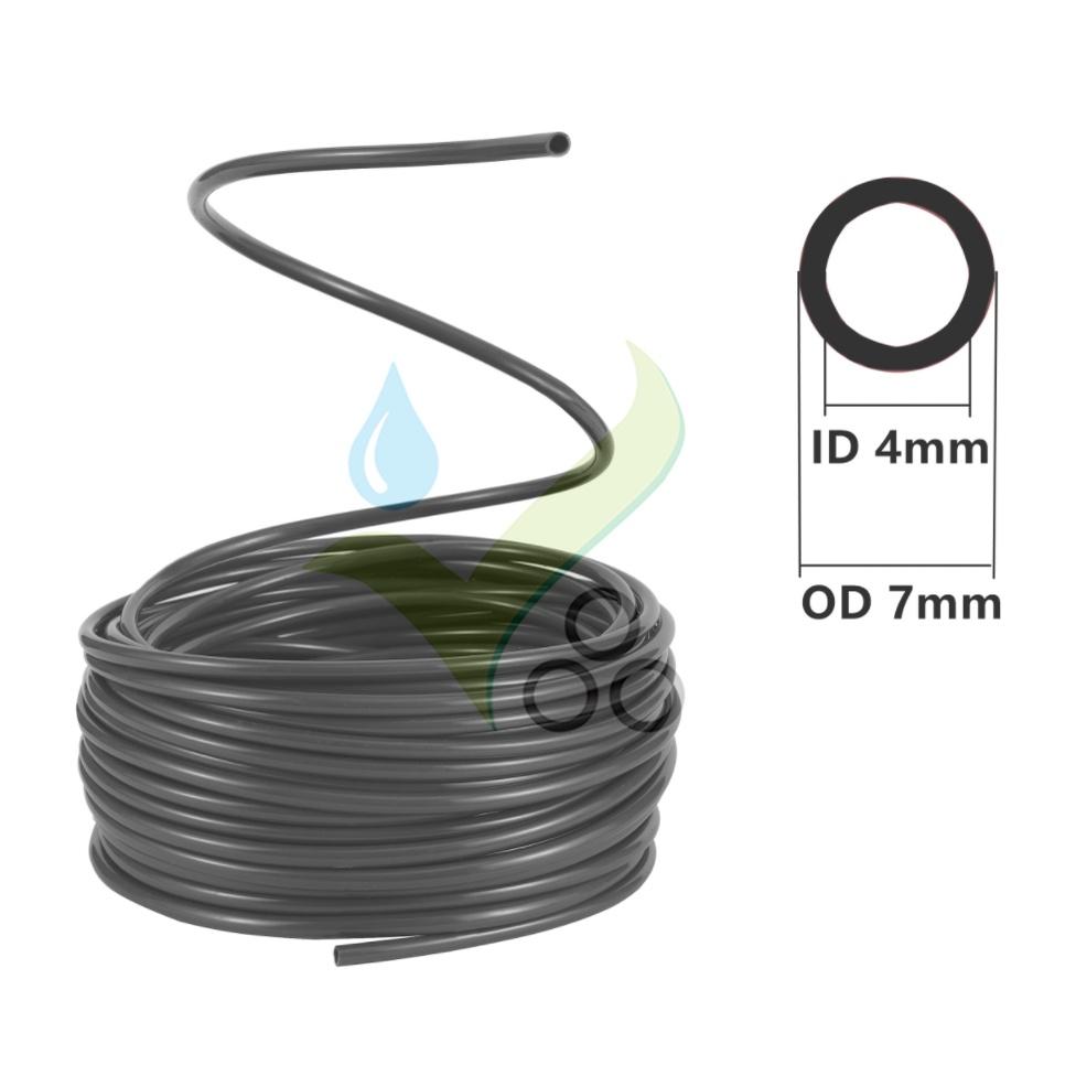 Ống 4x6mm Dẻo Chống Gập - Tưới Nhỏ Giọt, Phun Mưa Cuộn 100 mét