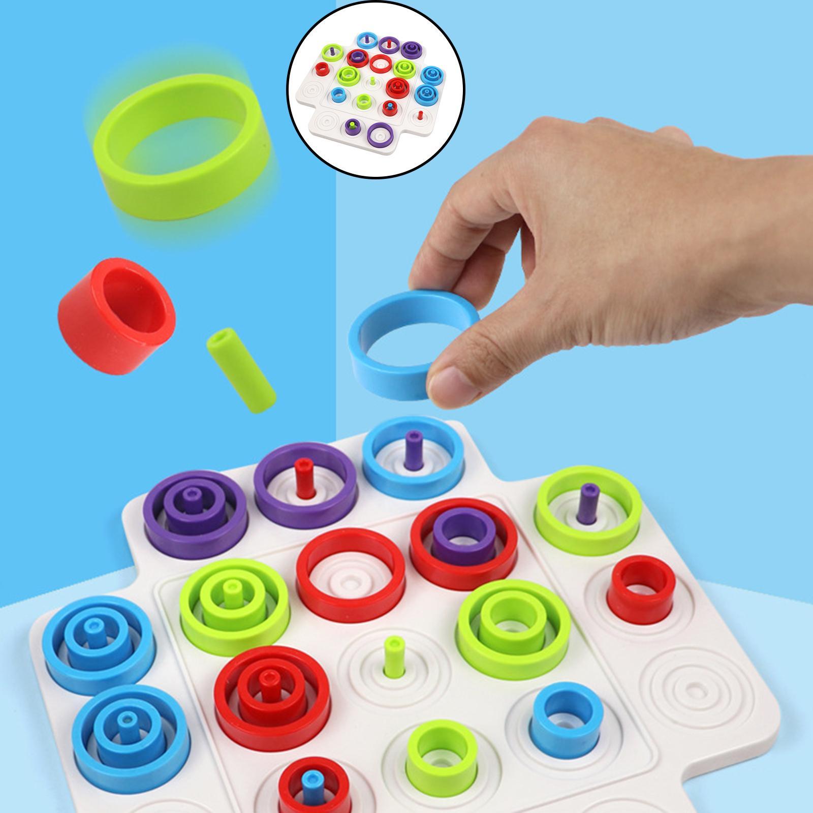 Multiplayer Rings Chess Puzzle Toys Hands Brain Training for Boys Girls
