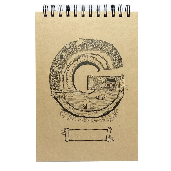 Sổ Lò Xo Sketchbook Alphabet - Mẫu 14 - Chữ G