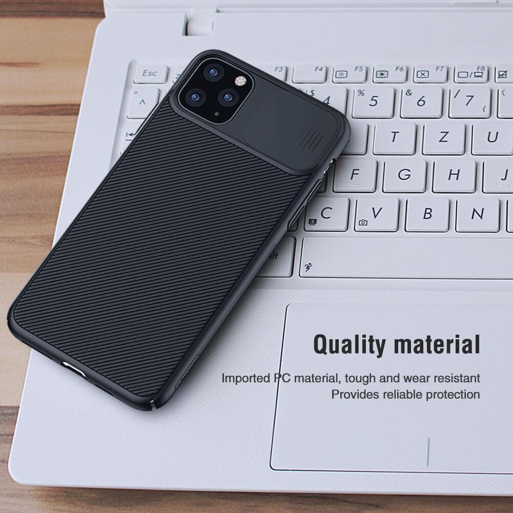 Ốp lưng chống sốc bảo vệ Camera cho iPhone 11 Pro Max  hiệu Nillkin Camshield  - Hàng chính hãng