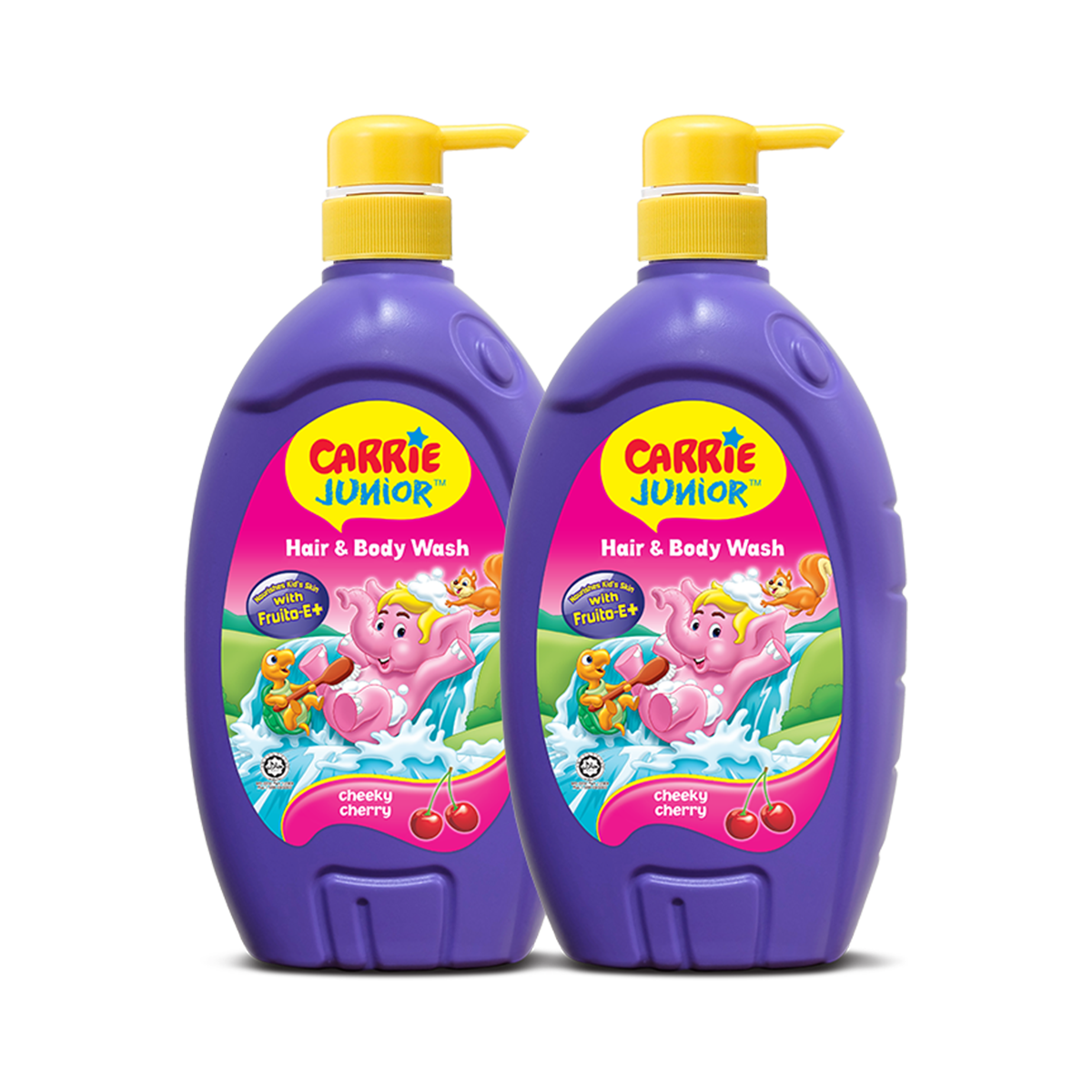 Combo 2 Sữa Tắm Gội cho bé Carrie Junior Hương Cherry