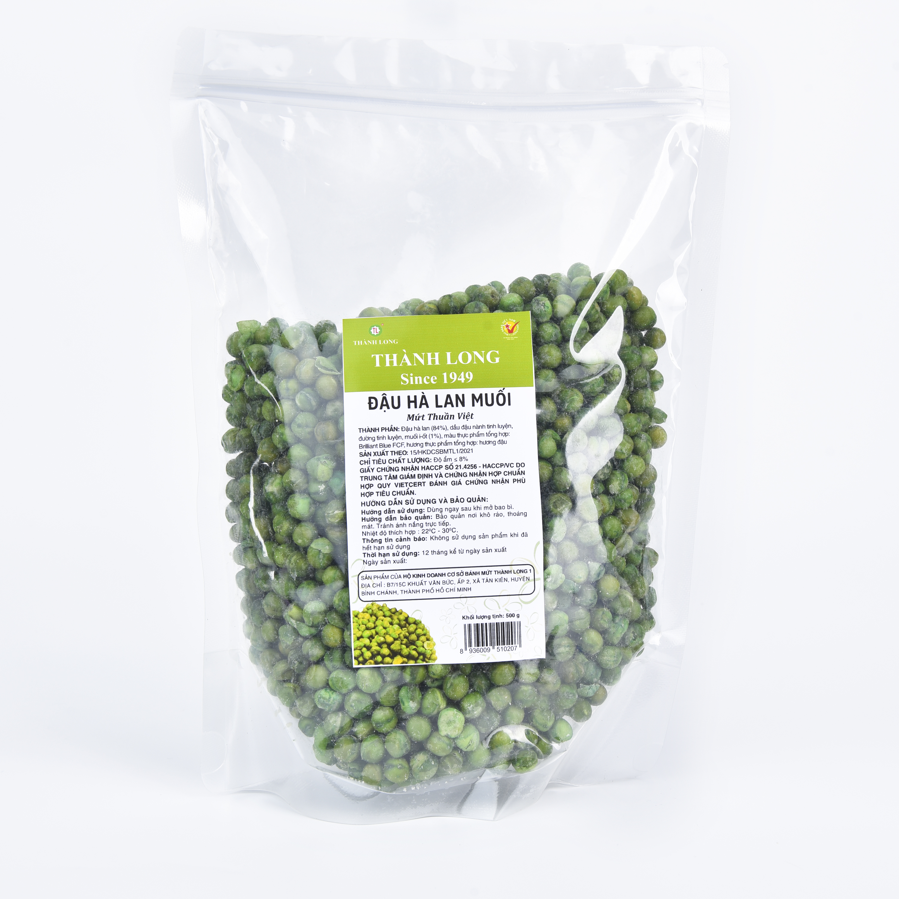 ĐẬU HÀ LAN MUỐI THÀNH LONG 500G - VIỆT NAM