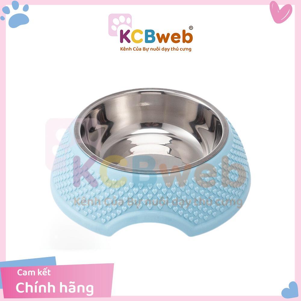 Bát ăn inox chống gù vân tim cho thú cưng