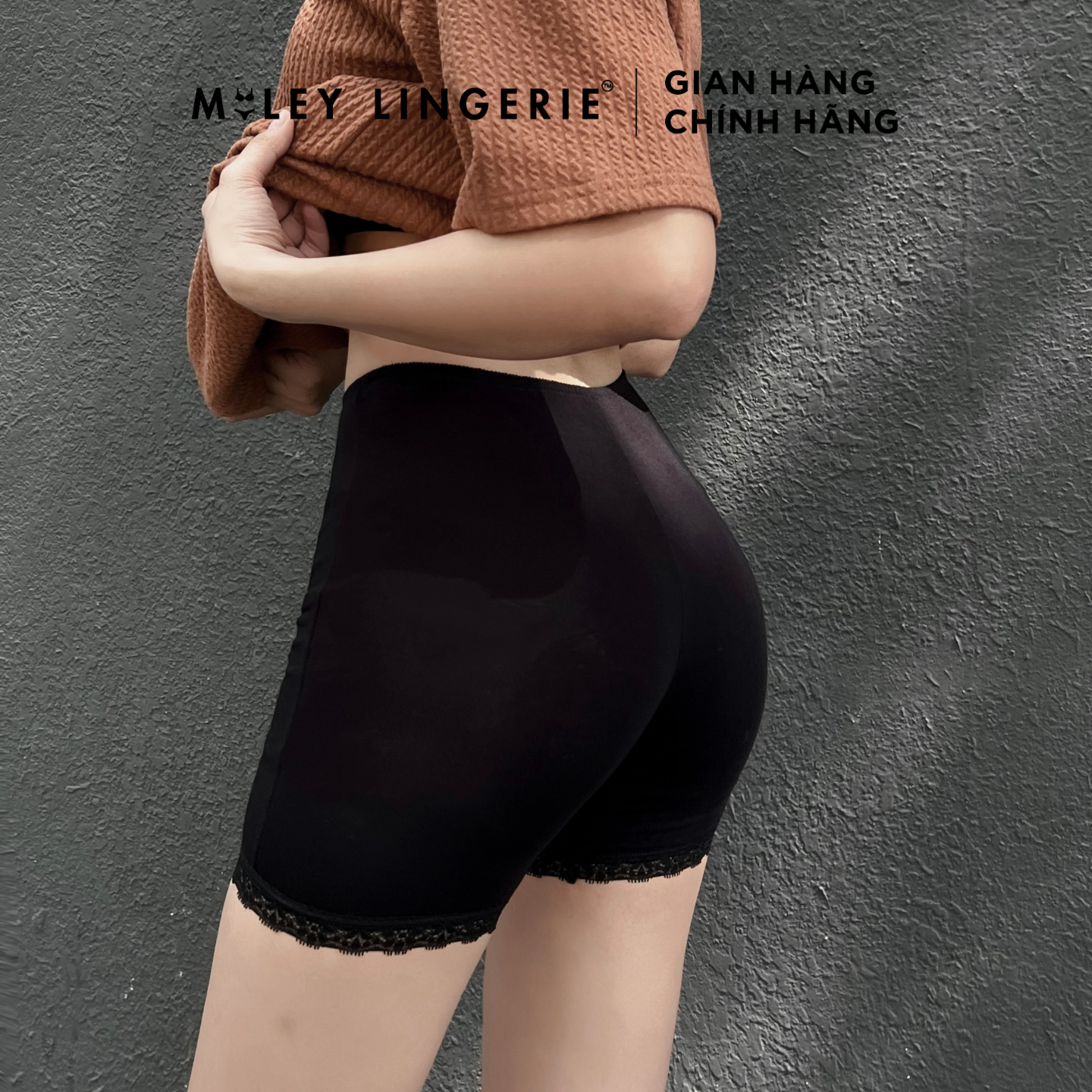 Quần Đùi Lót Nữ Mặc Trong Chân Váy Dài 25.5cm Miley Lingerie - Màu Đen FDS0106