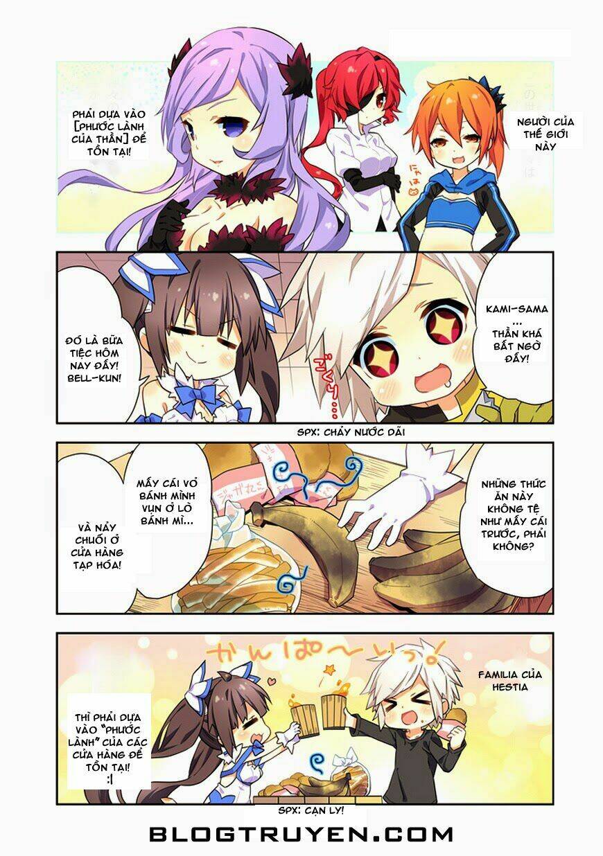 dungeon ni deai o motomeru no wa machigatte iru darou ka 4koma - days of goddess chapter 1 8