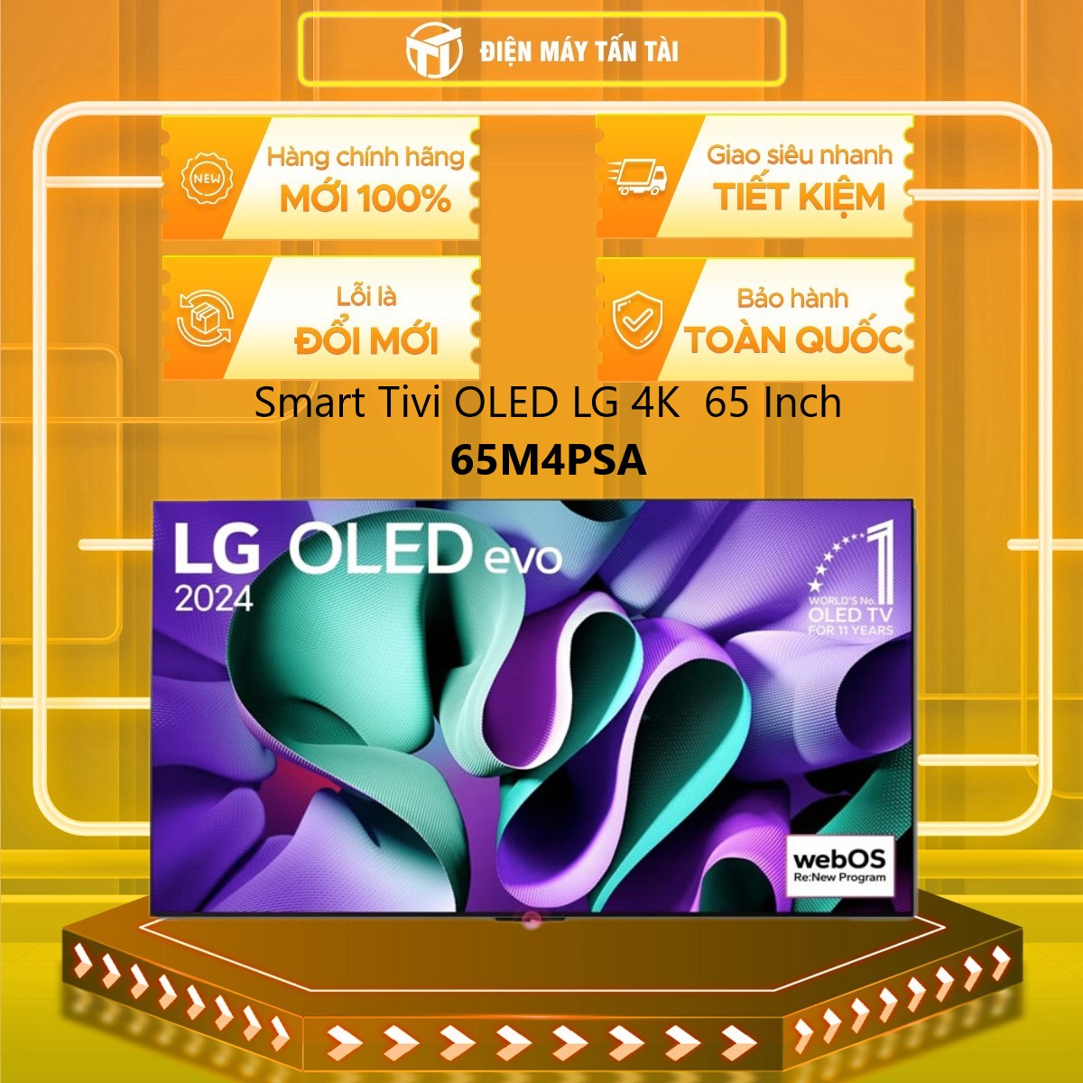 Smart Tivi OLED LG 4K 65 Inch 65M4PSA - Hàng chính hãng