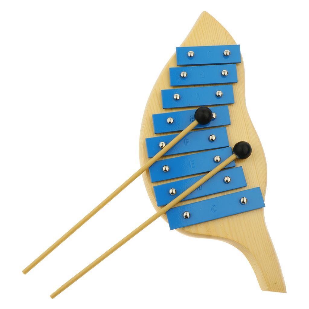 8 Wooden Xylophone for Kids Musical Toy for Kids - with Two Wood Mallet