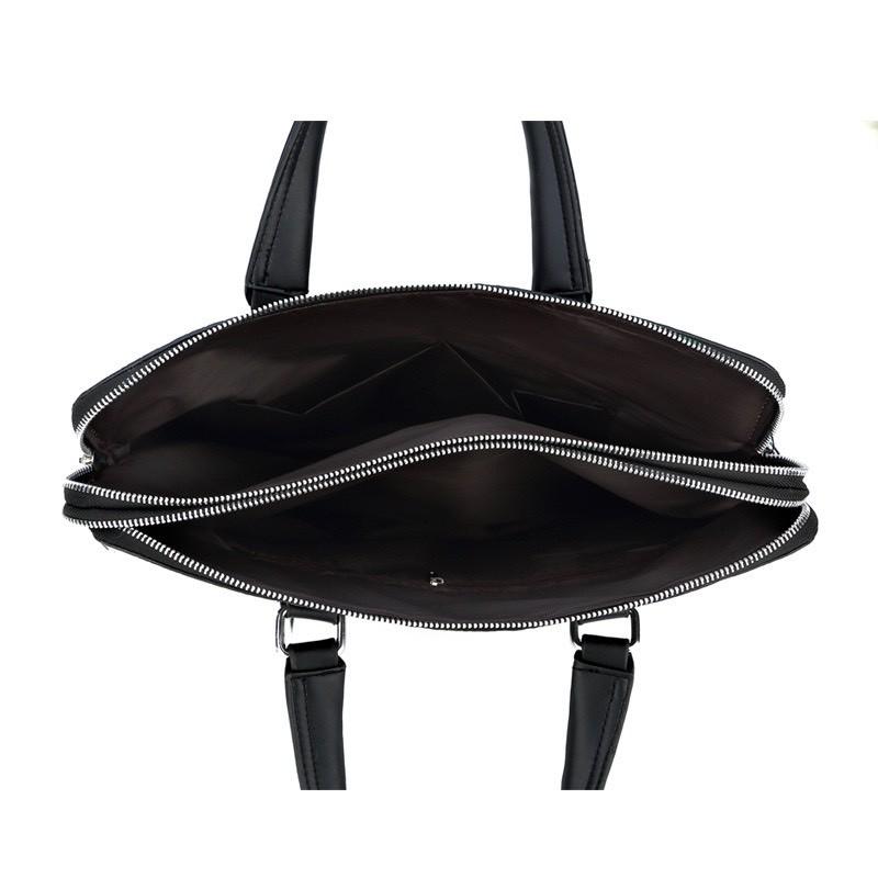Túi xách cặp da công sở vân cá sấu đựng laptop 14inch T80 35x29x6cm