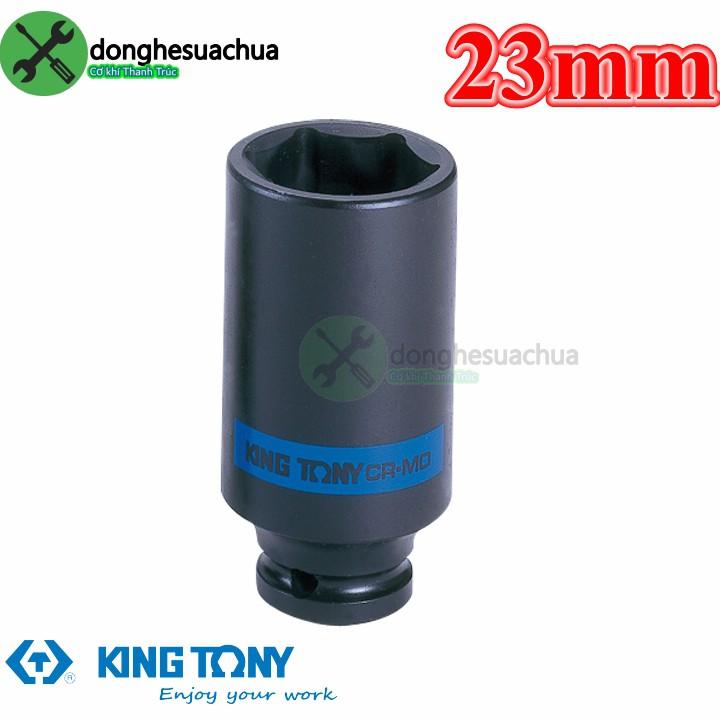 Tuýp 23mm đen dài 80mm Kingtony 443523M loại 1/2 6 cạnh