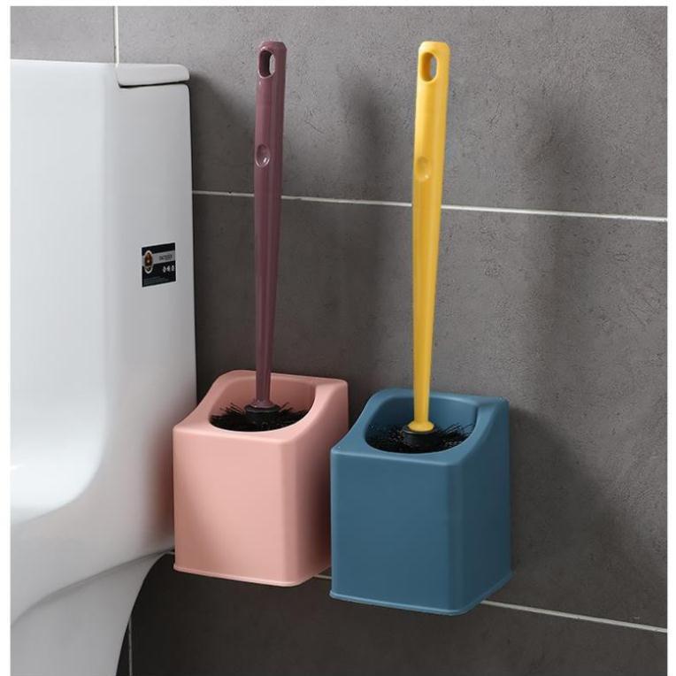 Bộ cọ nhà vệ sinh có giá đỡ đa năng, bộ chổi cọ rửa nhà tắm - toilet