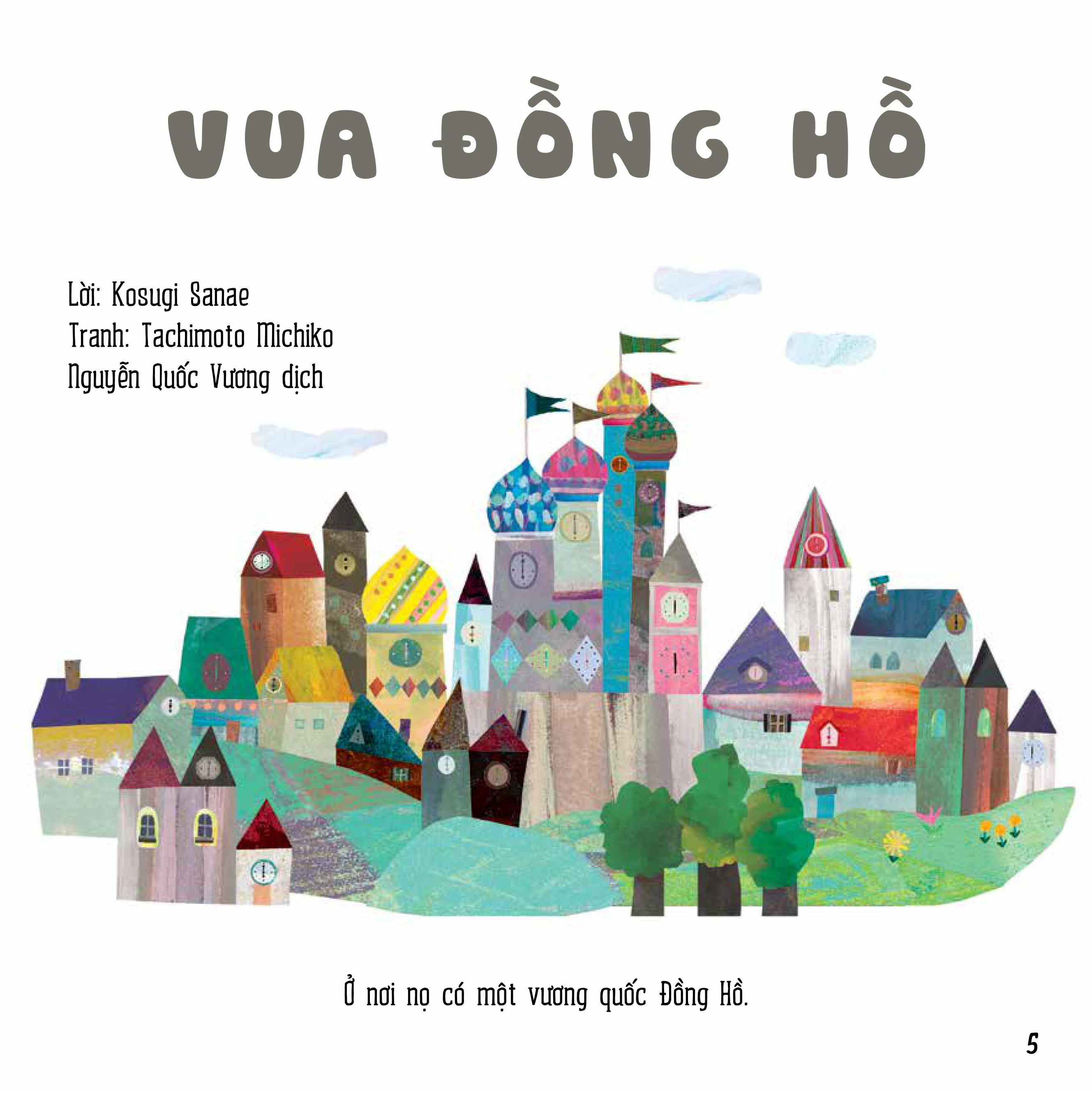 Sách Ehon Nhật Bản - Vua Đồng Hồ (3- 6 tuổi)