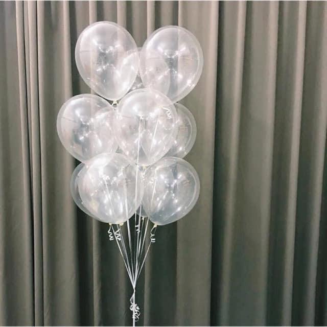 Bóng bay trong suốt thái lan size 25 cm
