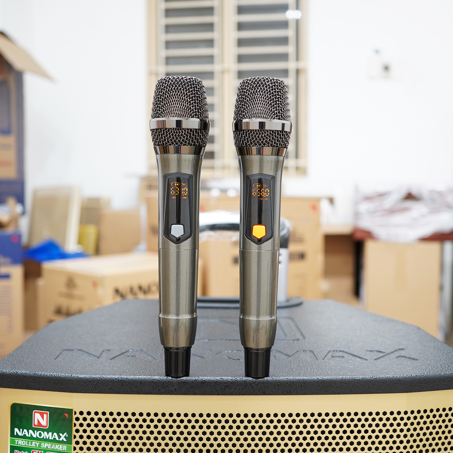 Loa Kéo Nanomax SK-15X3 Bass 4 Tấc 40cm Công Suất 450w Karaoke Bluetooth Hàng Chính Hãng