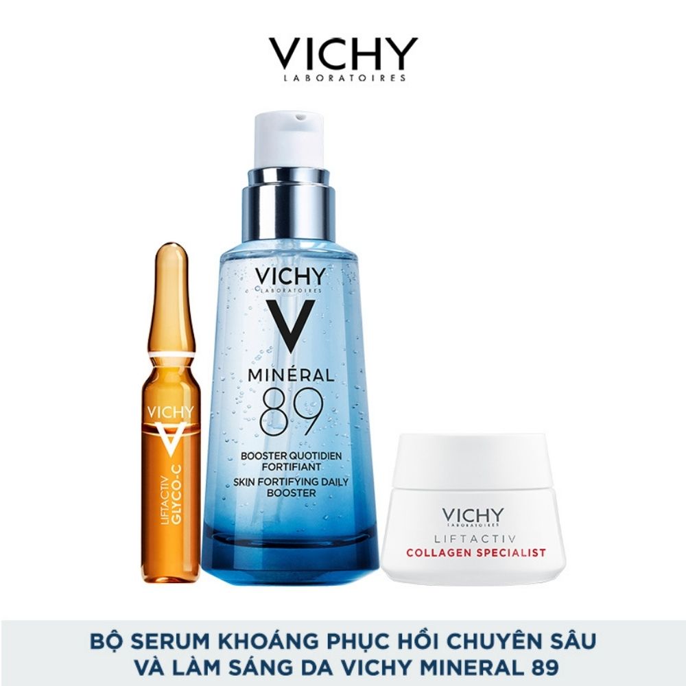 Bộ Serum Khoáng Phục Hồi Chuyên Sâu Và Ngăn Ngừa Lão Hoá Vichy Mineral 89